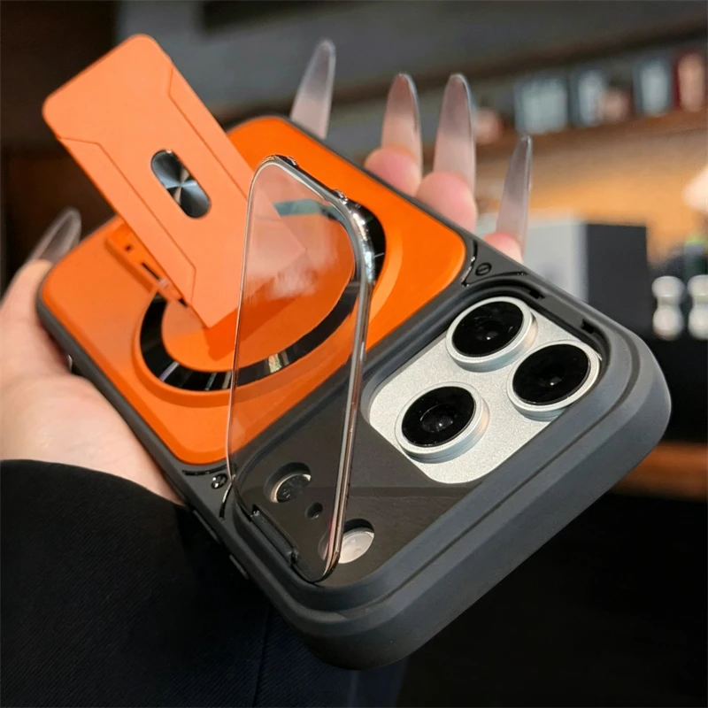 Fold Stand Magnetic Armor Case - Camera Lens Protector recension och pris